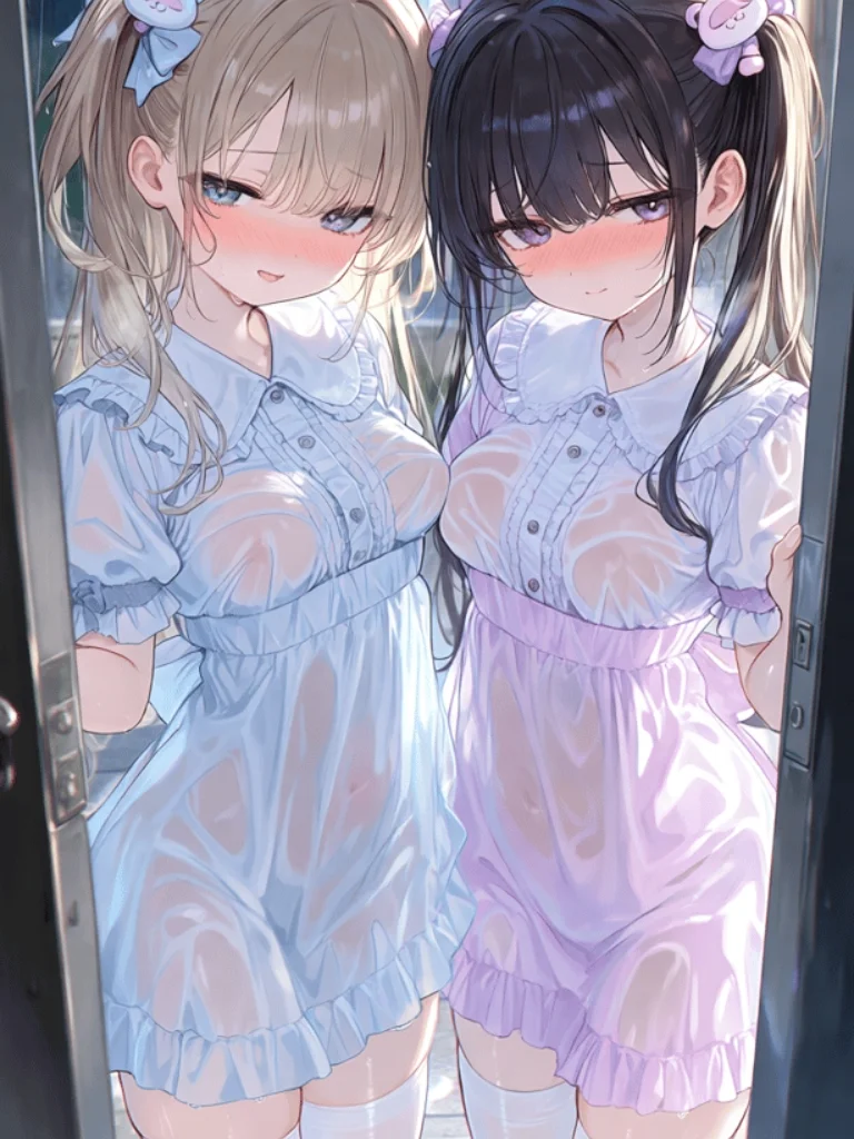 暴雨天，萝莉二姐妹的深夜借宿